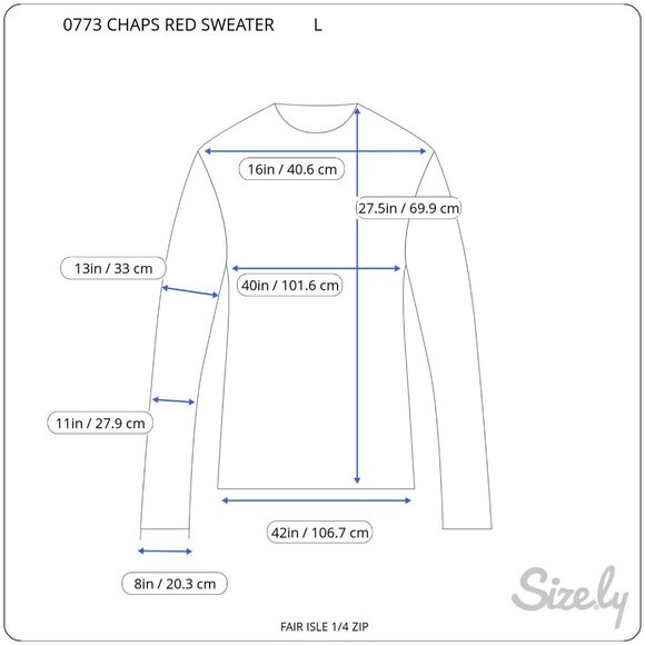 CHAPS Fair Isle Sweater Jumper Men's L 1/4 Zip Knit Snowflakes Winter Ski Nordic - Picture 3 of 13